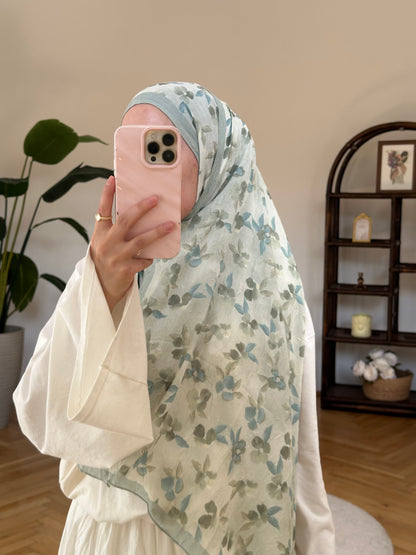 Blume Scarf Grün