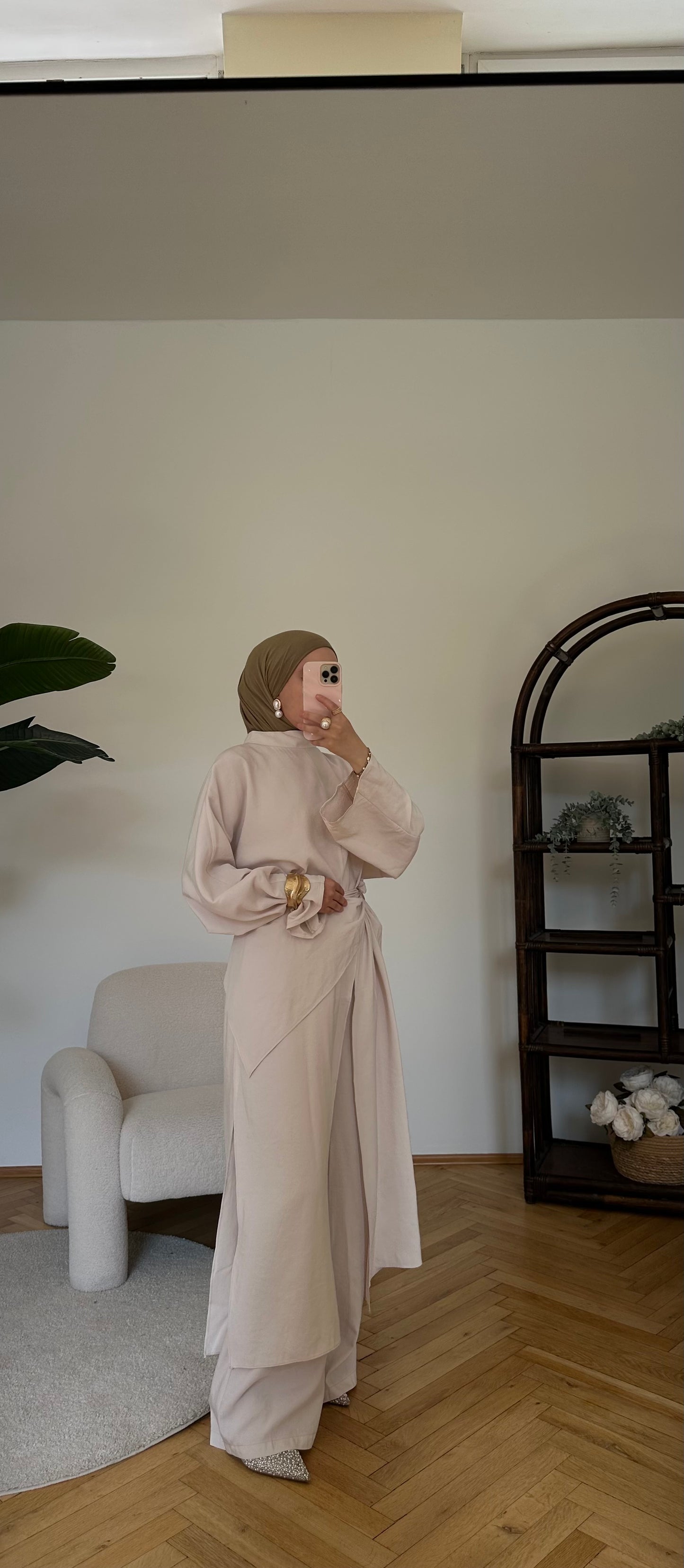 Hüda Zwei-Teiler Beige