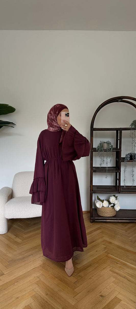 Pamuk Kleid Aubergine