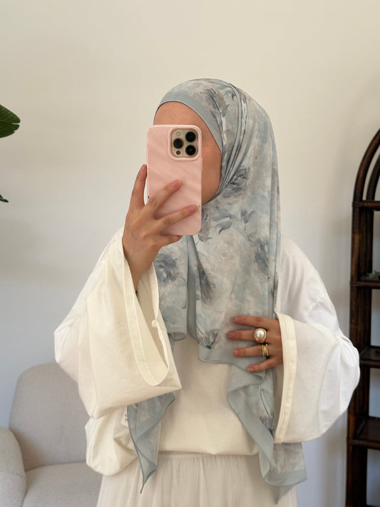 Rami Rose Scarf Blau