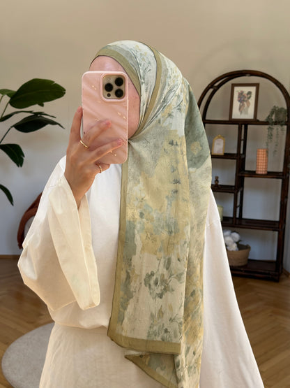 Vintage Scarf Grün