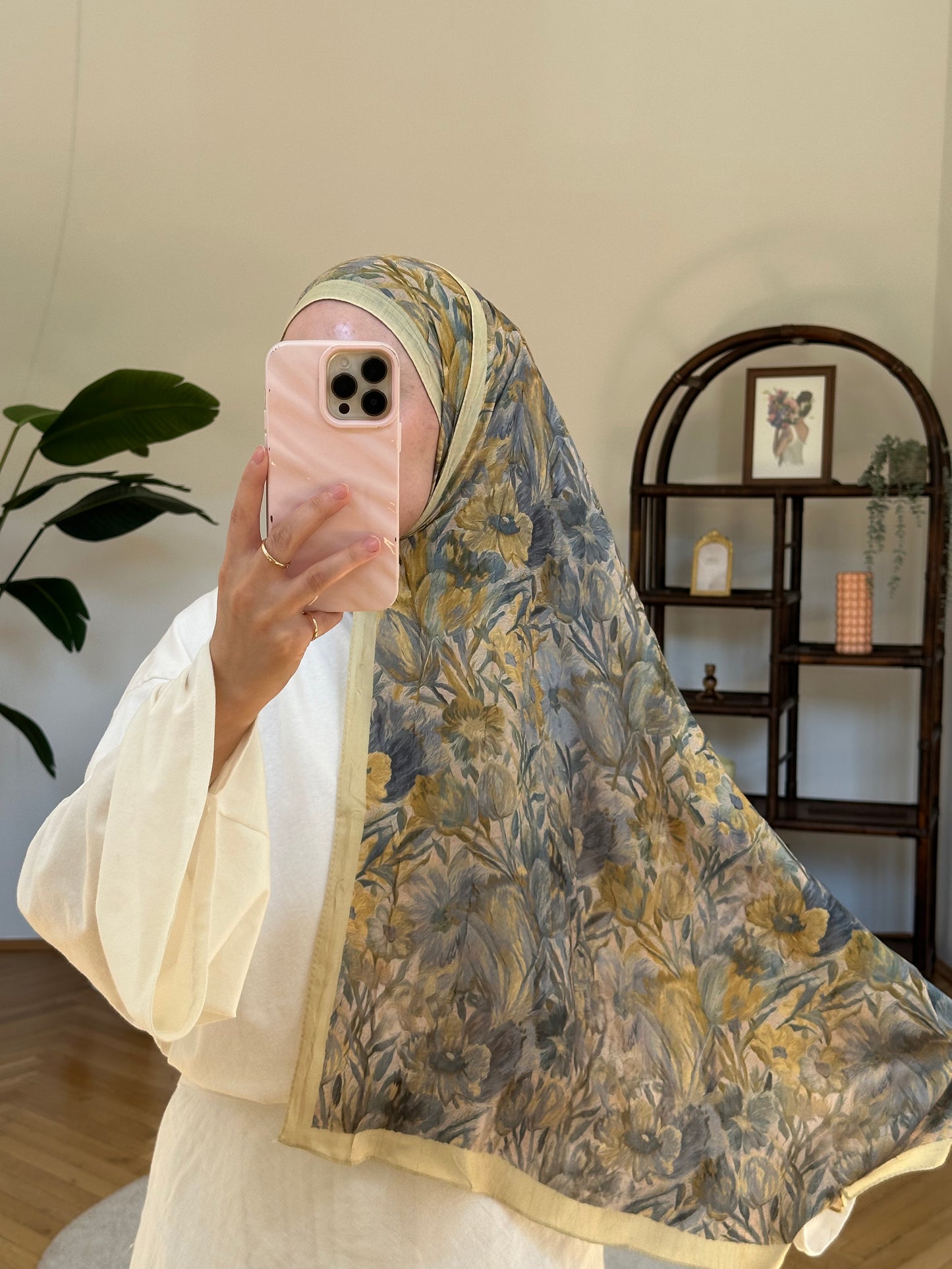Flower Scarf Gelb