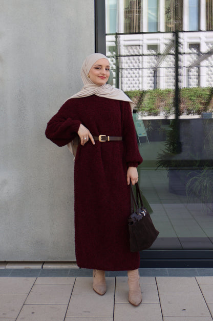 Néla Kleid bordeaux