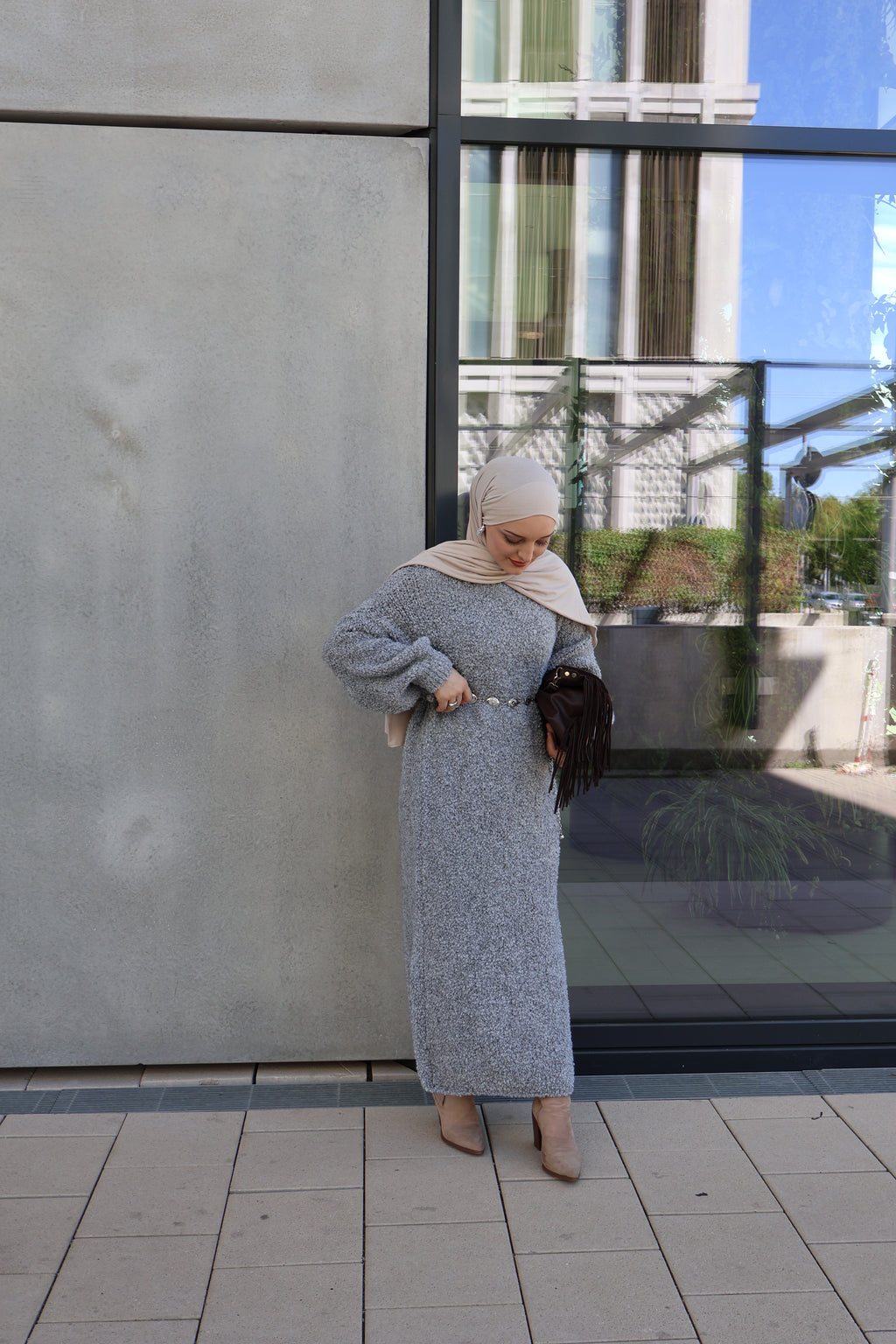 Néla Kleid Grau