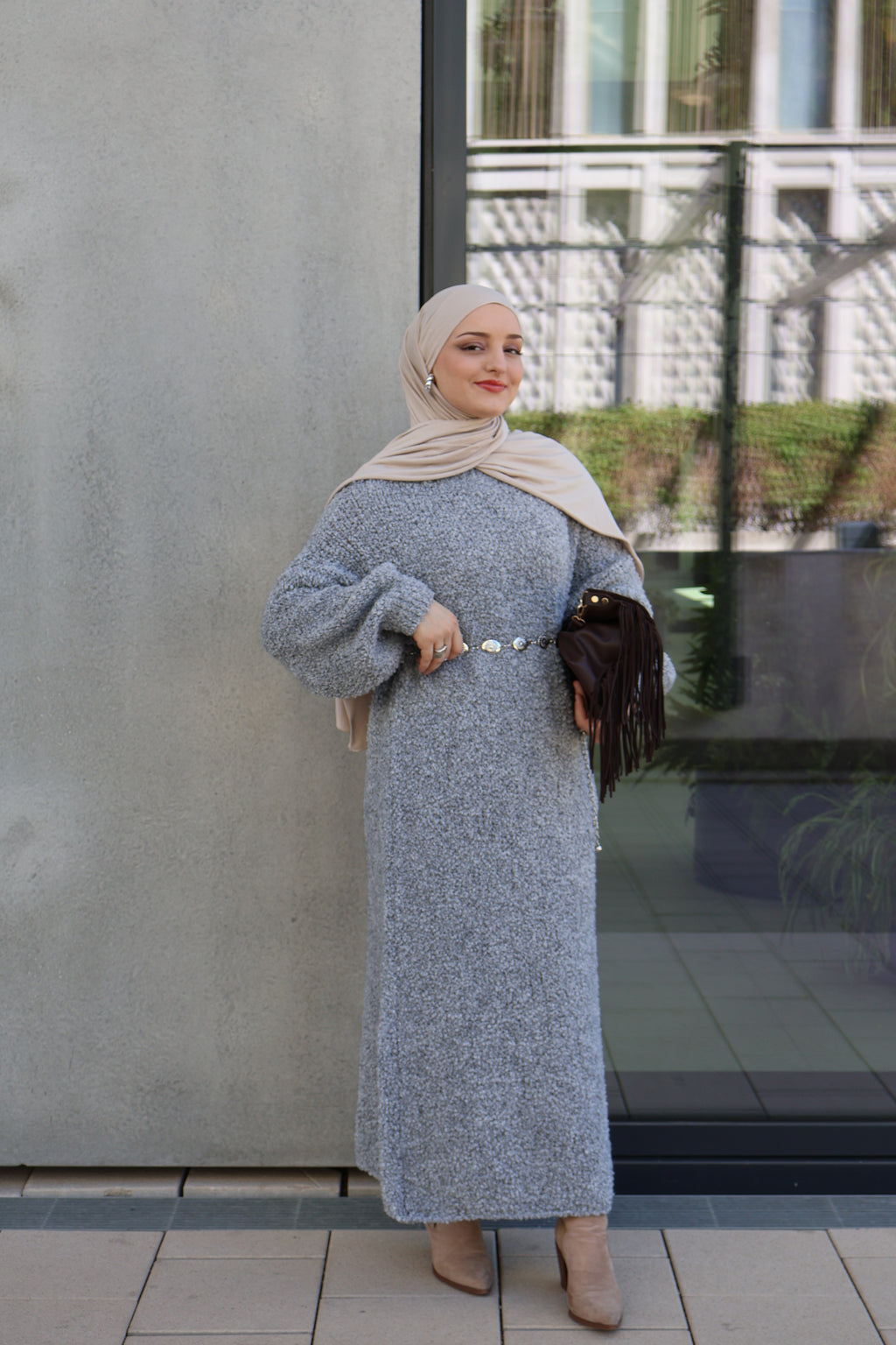 Néla Kleid Grau