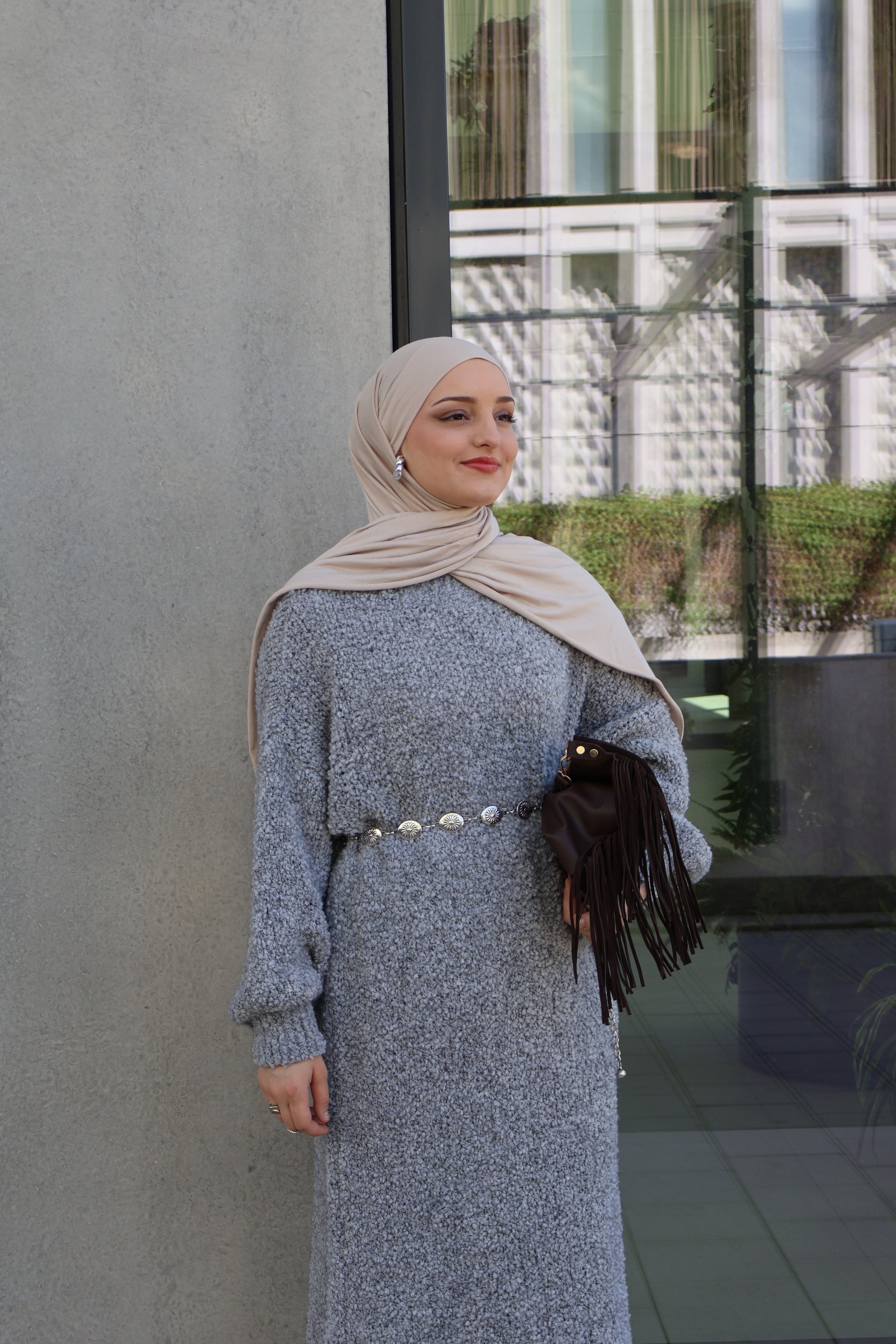Néla Kleid Grau