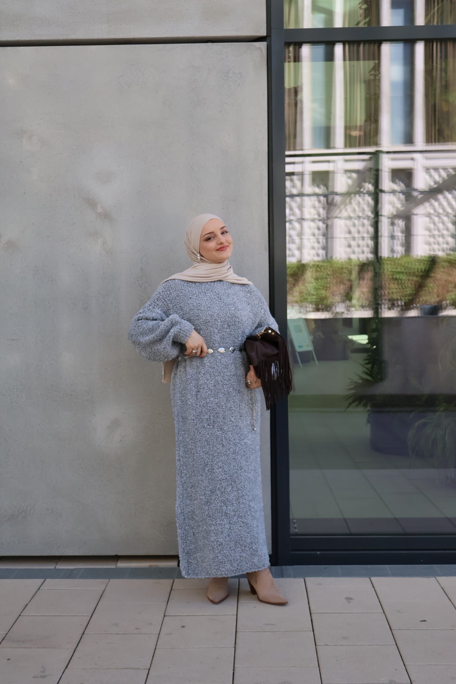 Néla Kleid Grau