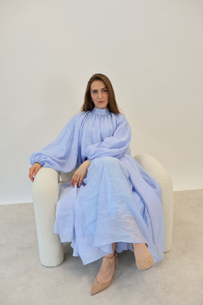 Ballon Ärmel 2 Teiler Blau