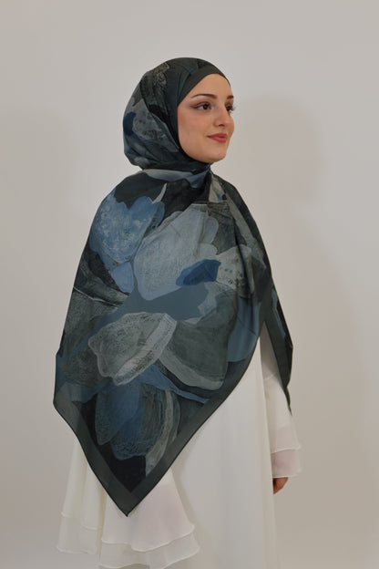 Leyli Scarf Blau/Grau