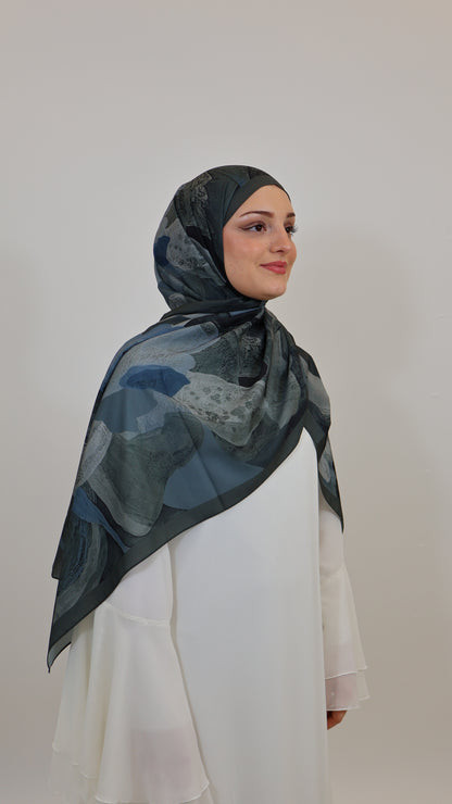 Leyli Scarf Blau/Grau
