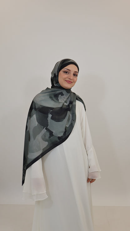 Leyli Scarf Grün/Schwarz