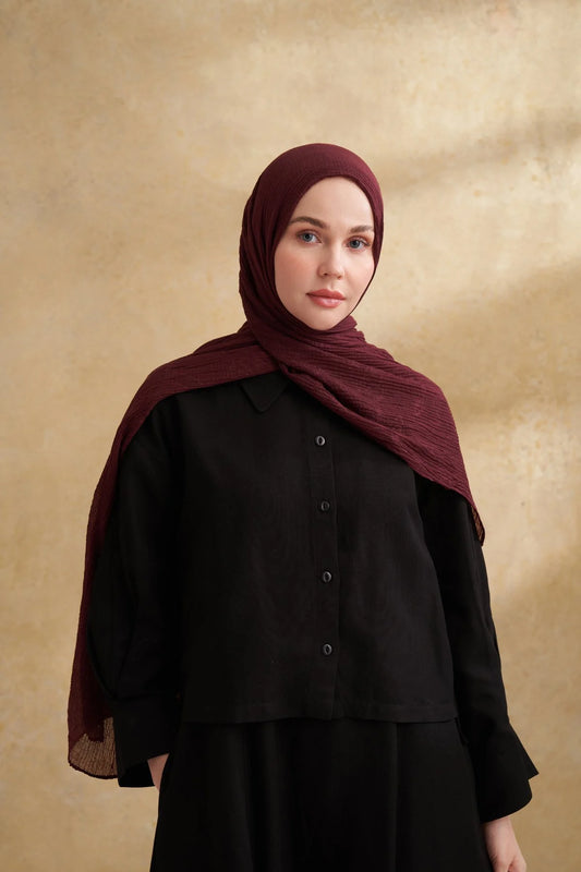 Musselin Blattmuster