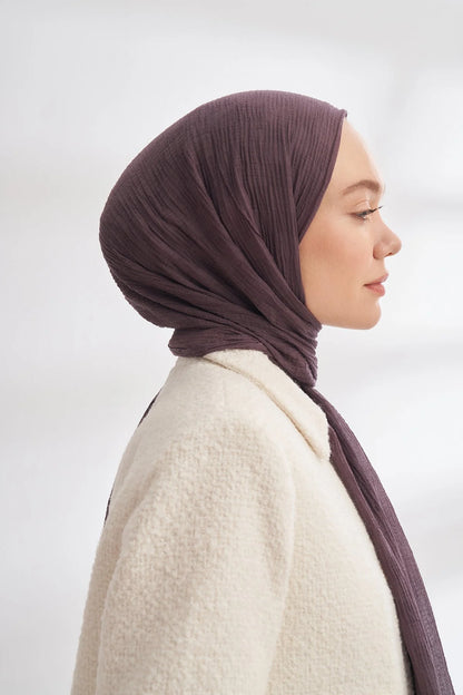 Musselin Würfelmuster Lavendel