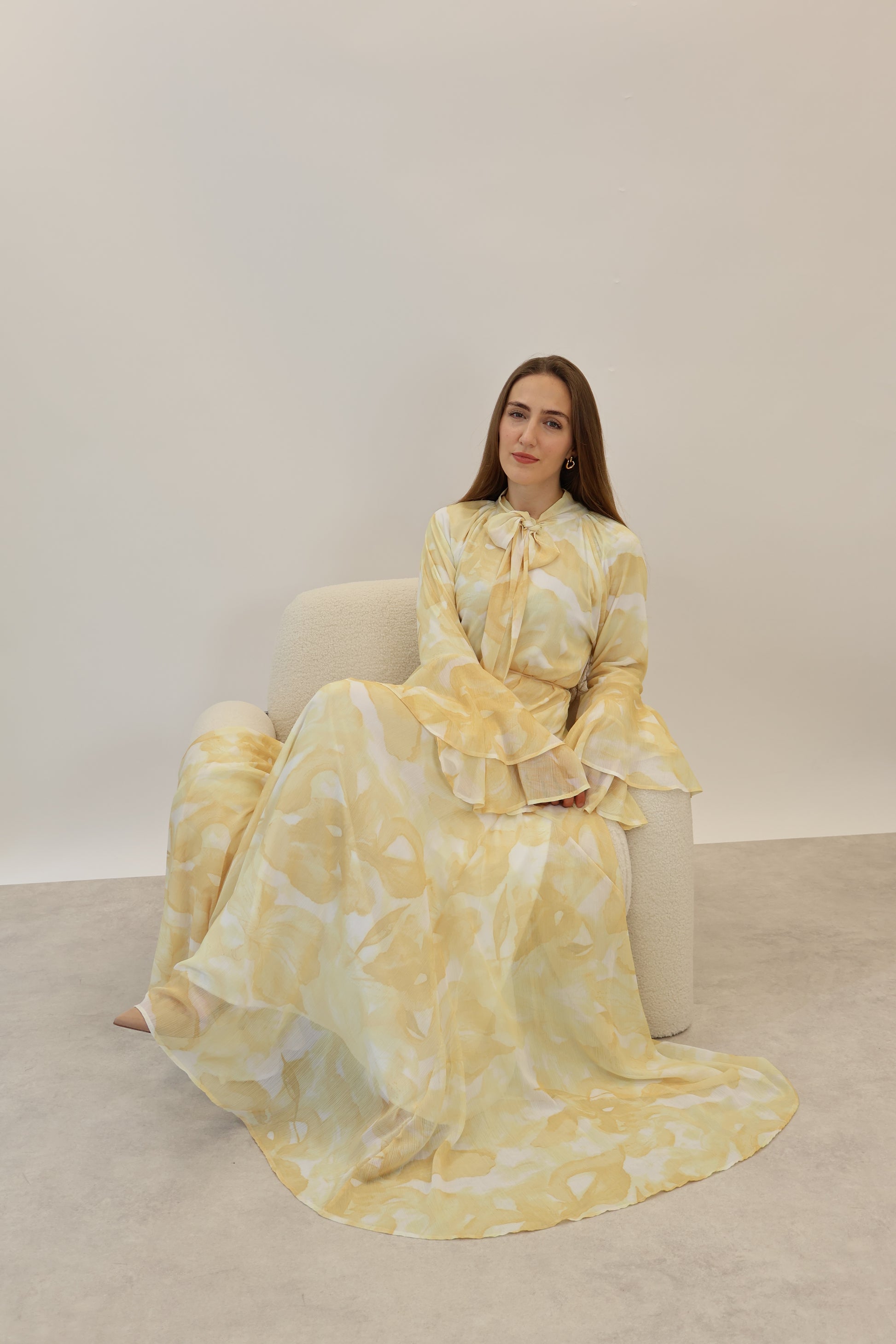 Flower Kleid Gelb