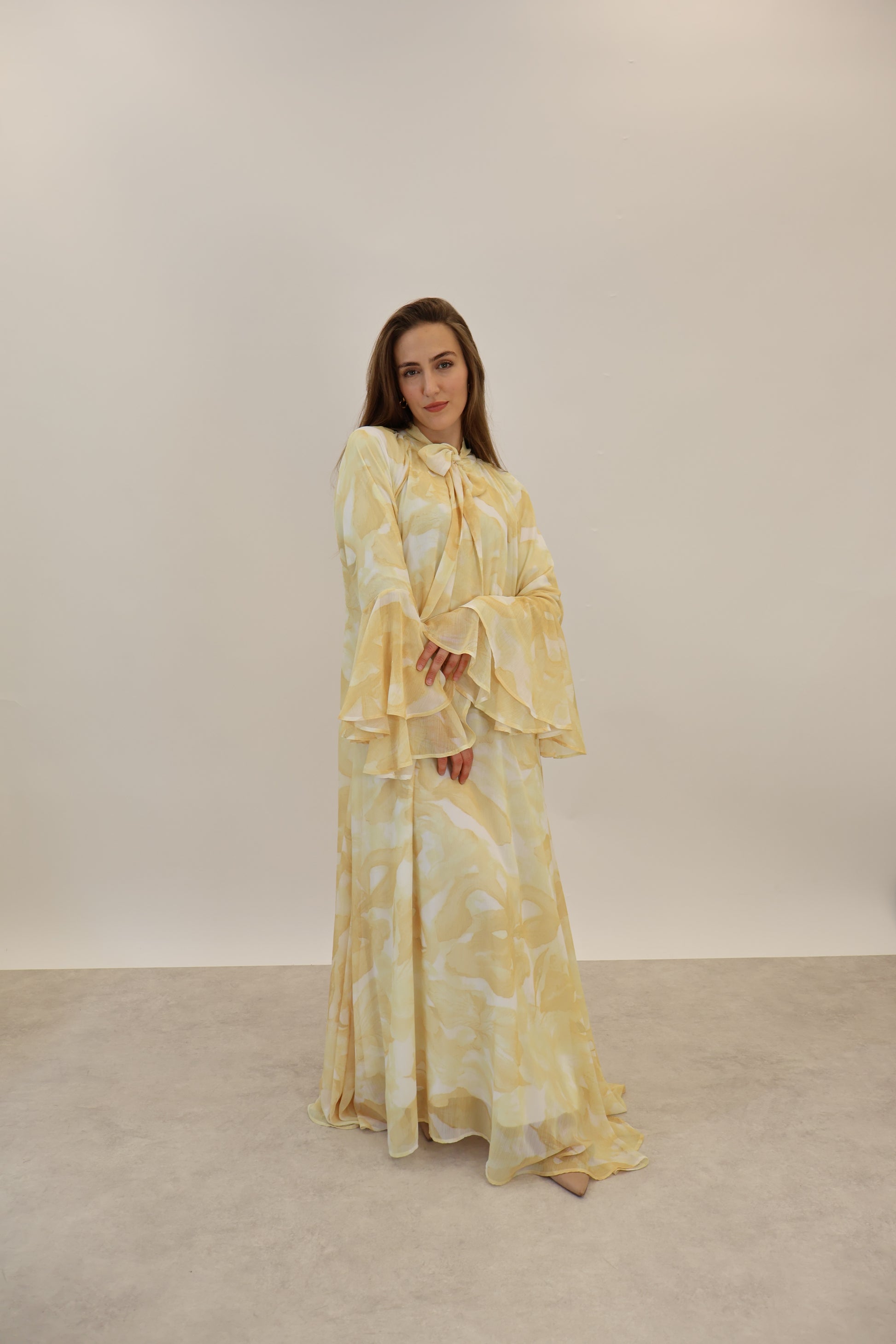 Flower Kleid Gelb
