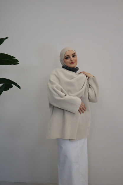 Ella Poncho Beige