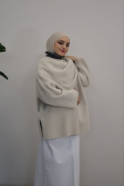 Ella Poncho Beige
