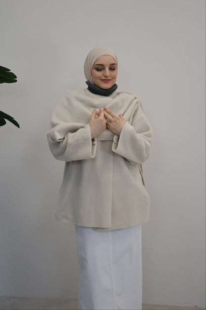 Ella Poncho Beige