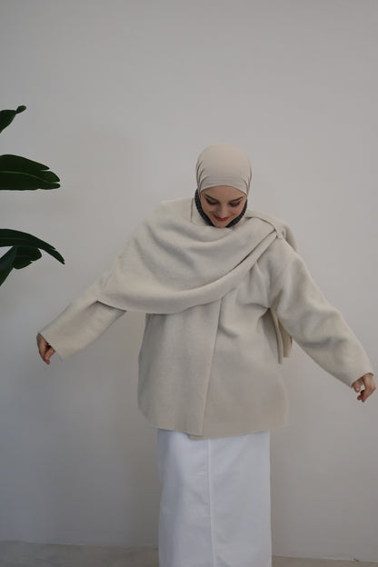 Ella Poncho Beige
