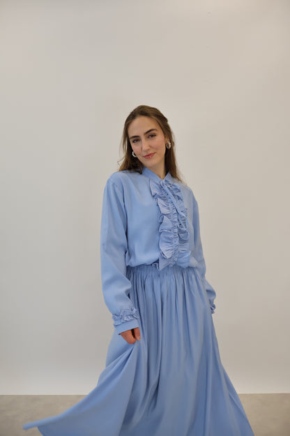 Volant Zwei-Teiler Blau