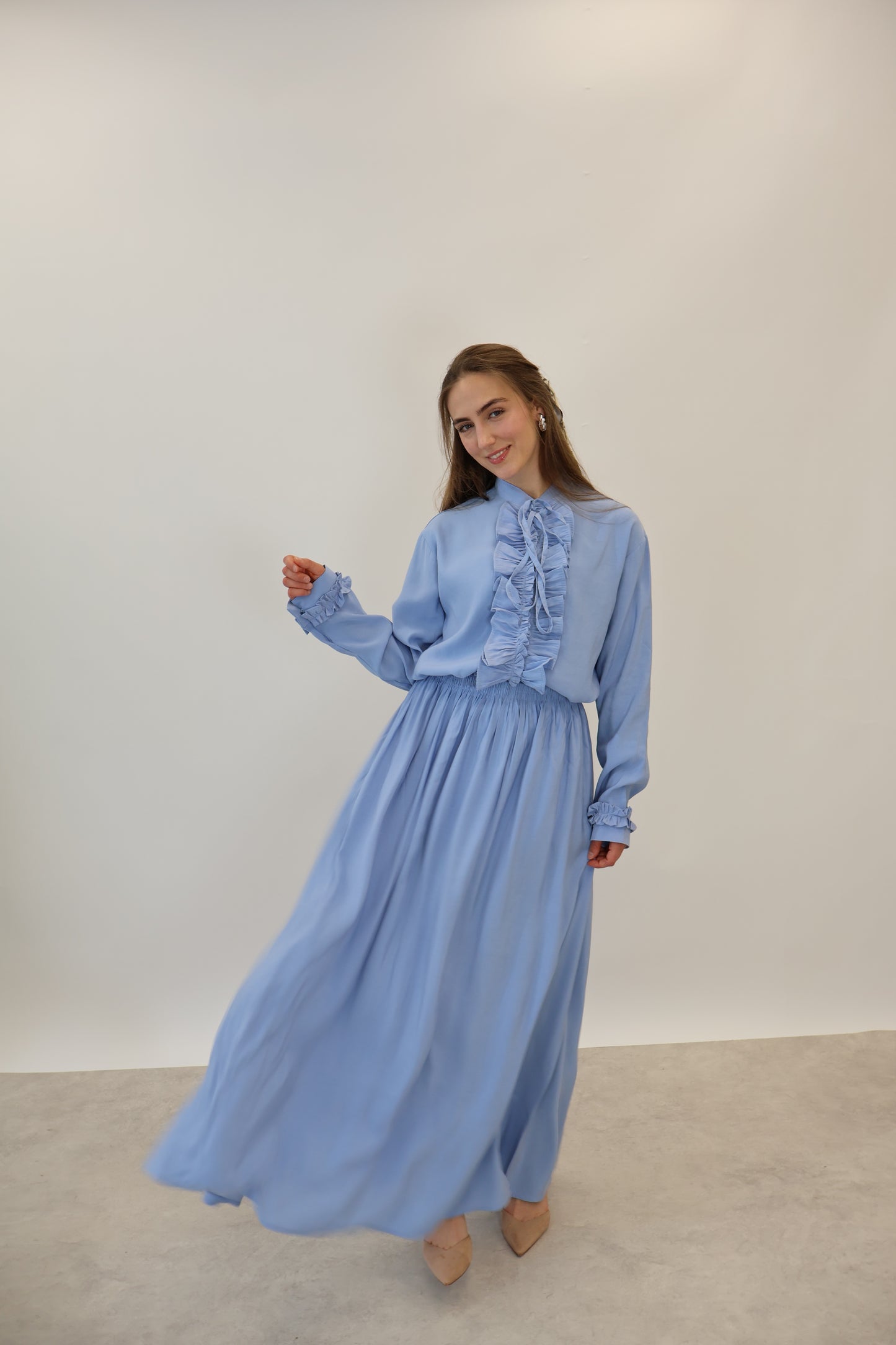 Volant Zwei-Teiler Blau