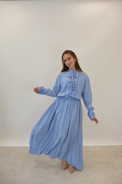 Volant Zwei-Teiler Blau