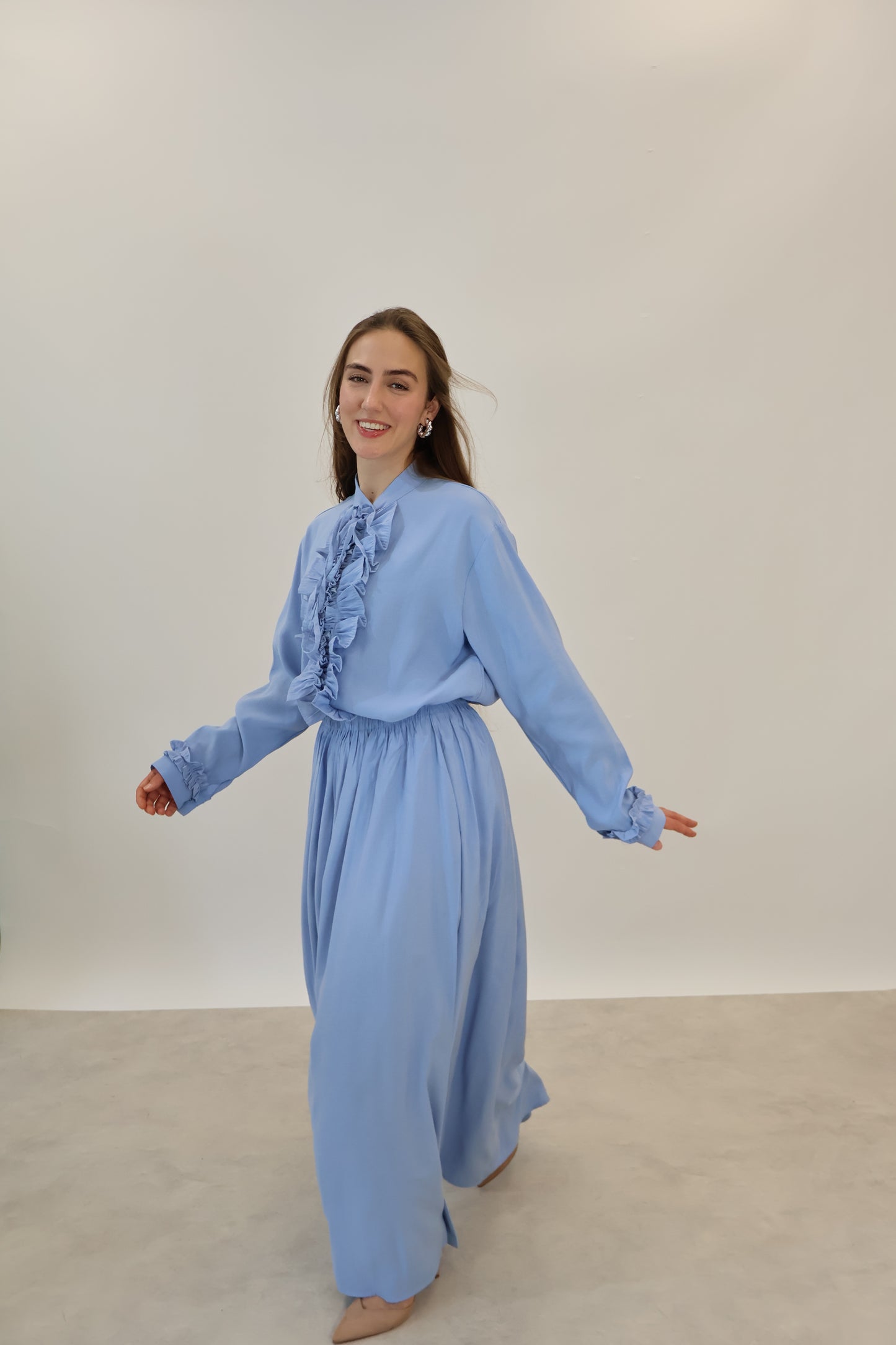 Volant Zwei-Teiler Blau