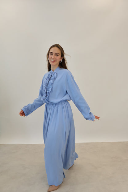 Volant Zwei-Teiler Blau