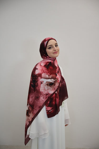 Layla Scarf Weinrot