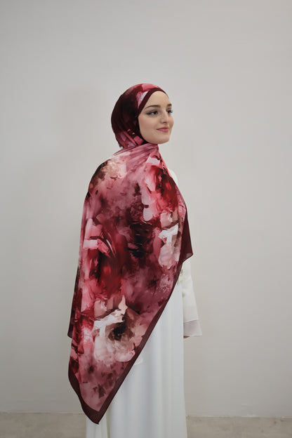 Layla Scarf Weinrot