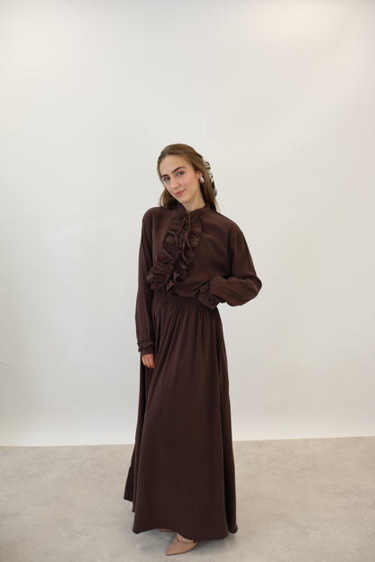 Volant Zwei-Teiler Braun