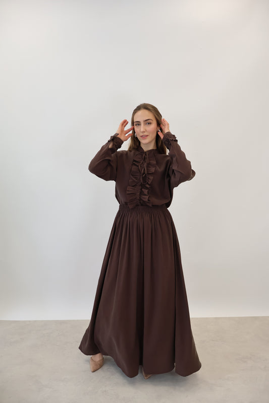 Volant Zwei-Teiler Braun