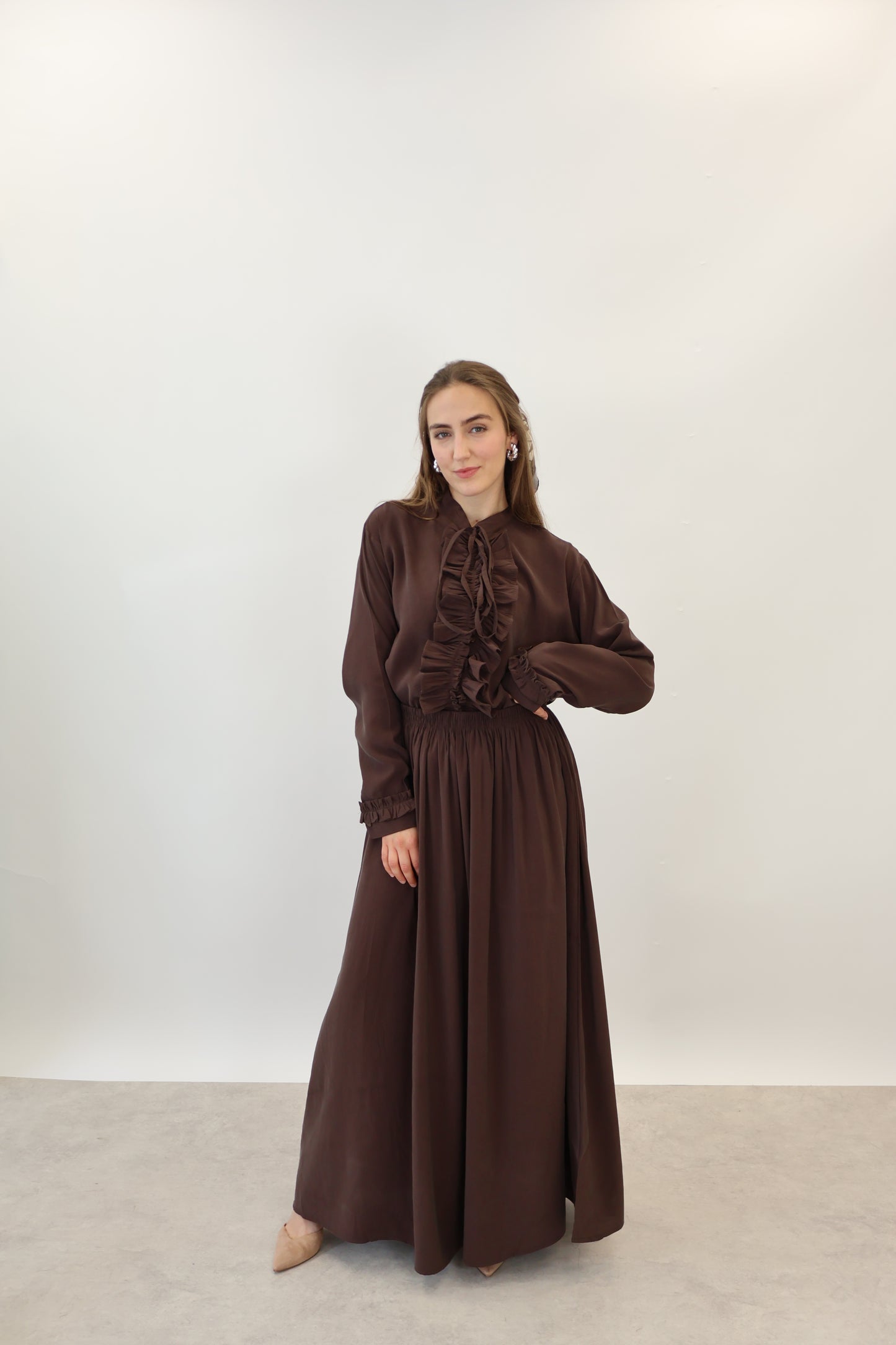 Volant Zwei-Teiler Braun