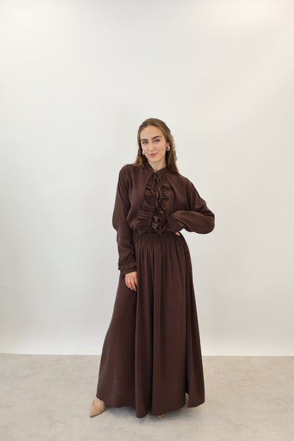 Volant Zwei-Teiler Braun