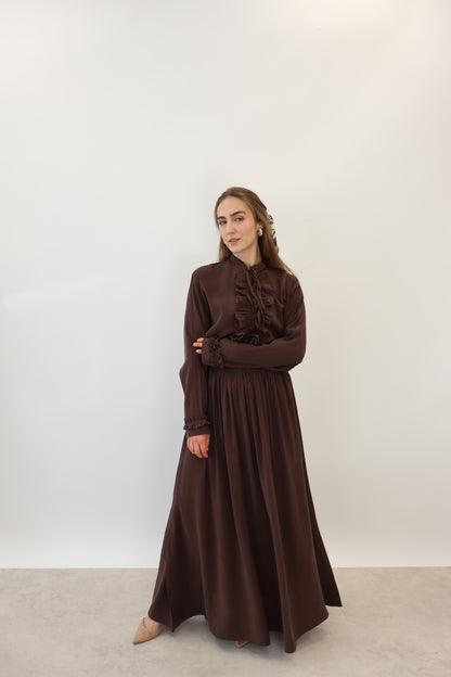 Volant Zwei-Teiler Braun