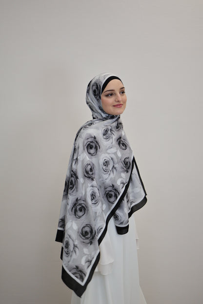 Rosa Scarf Schwarz
