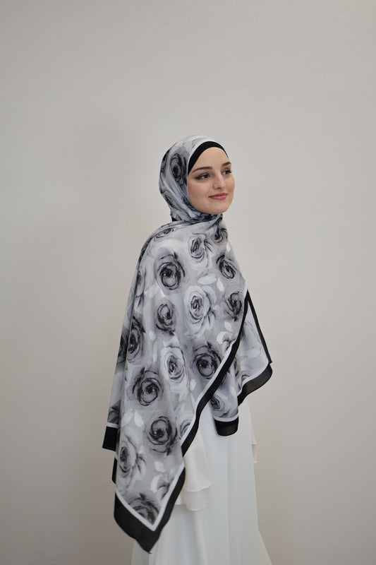 Rosa Scarf Schwarz