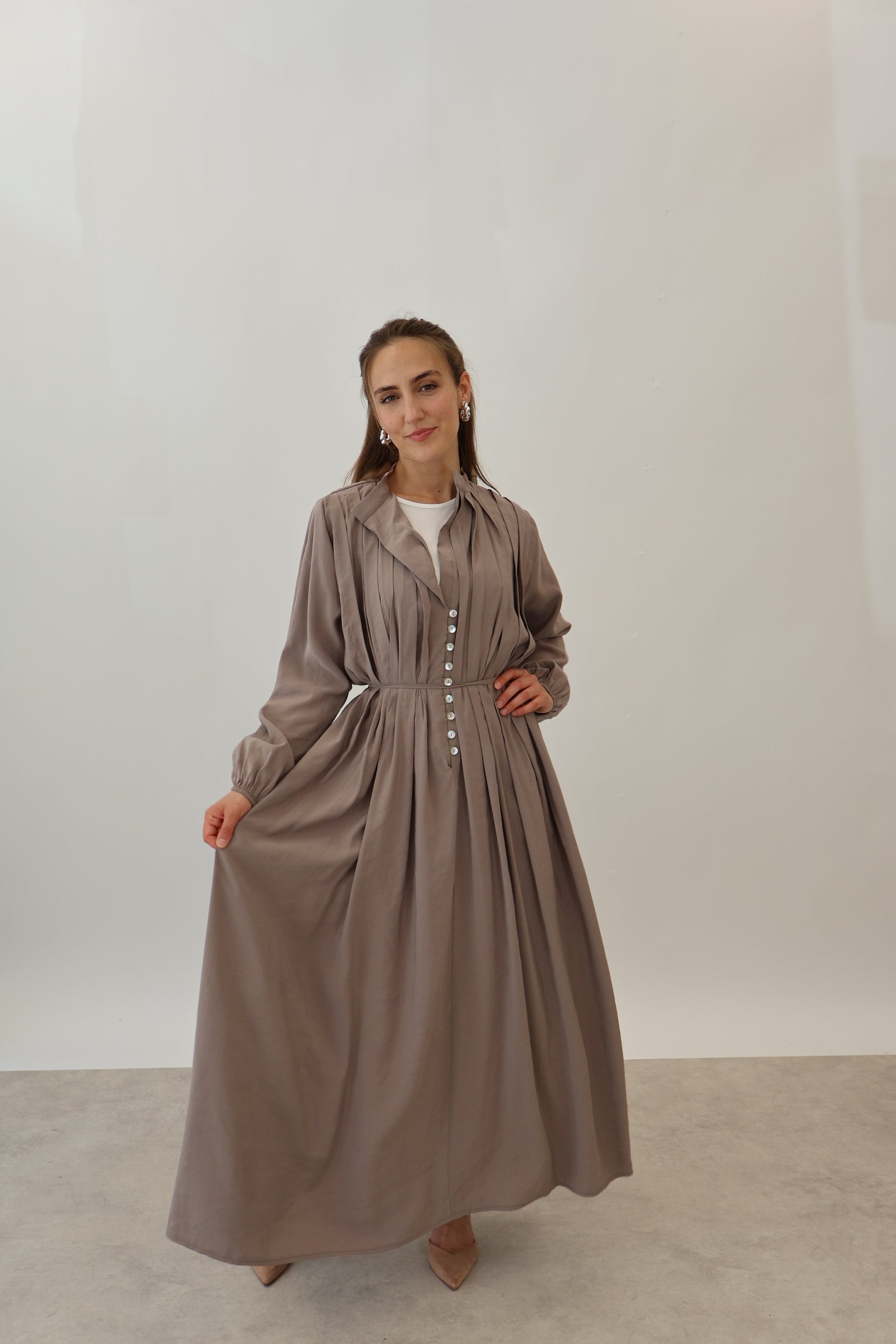 Alya Kleid Vizon