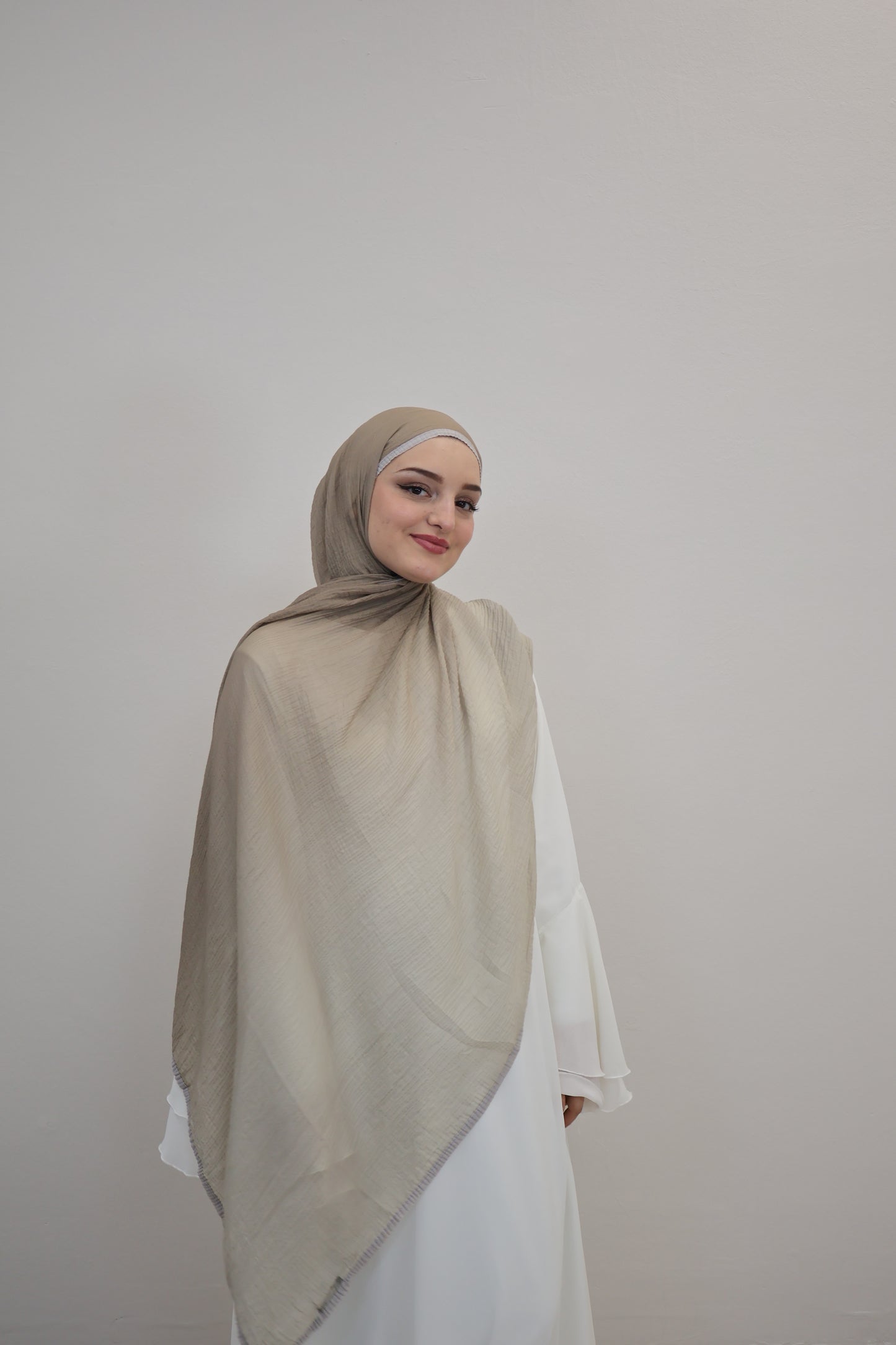 Musselin Zweifarbig Beige