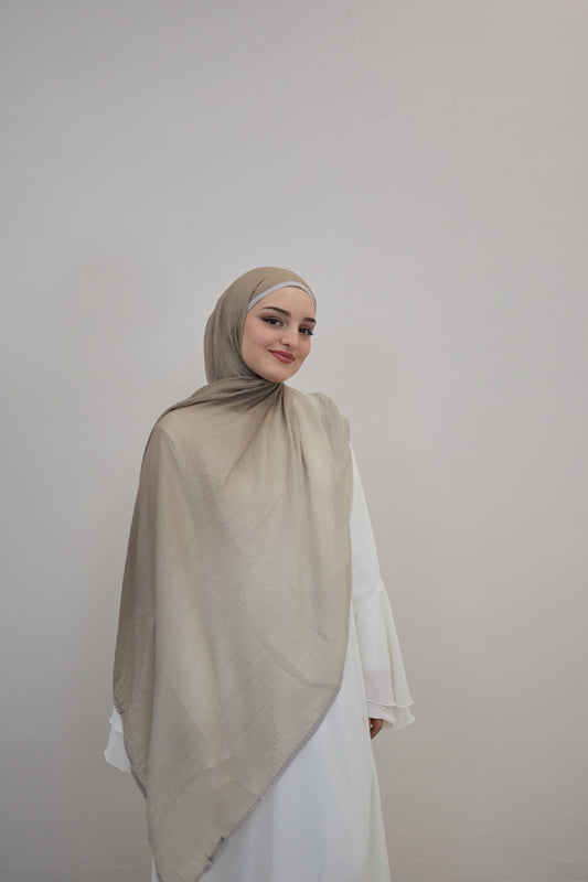 Musselin Zweifarbig Beige