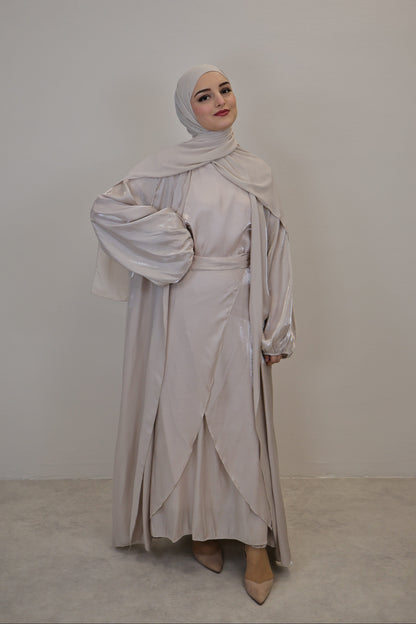 Glanz Abaya Beige