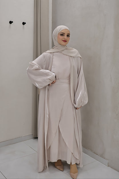 Glanz Abaya Beige