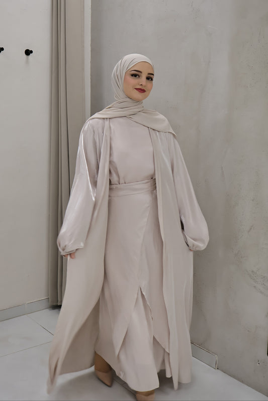 Glanz Abaya Beige