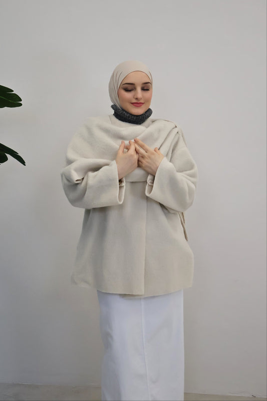 Ella Poncho Beige