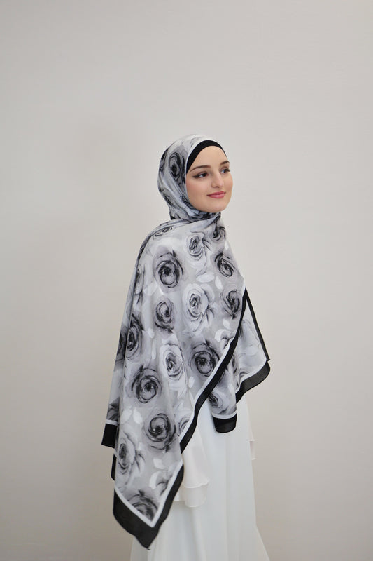 Rosa Scarf Schwarz