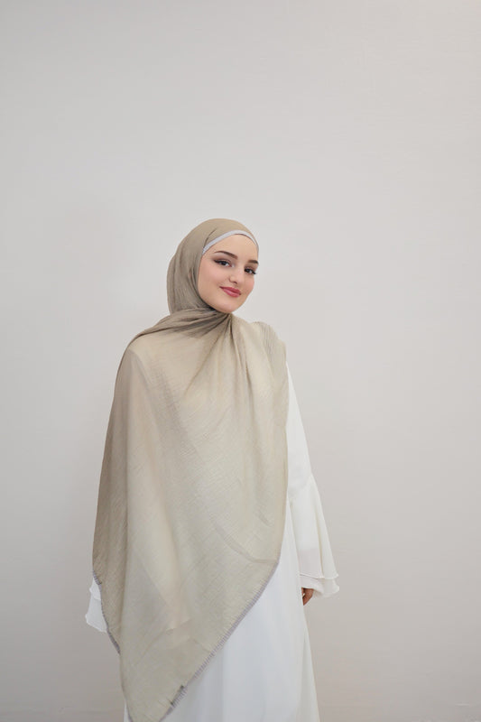 Musselin Zweifarbig Beige