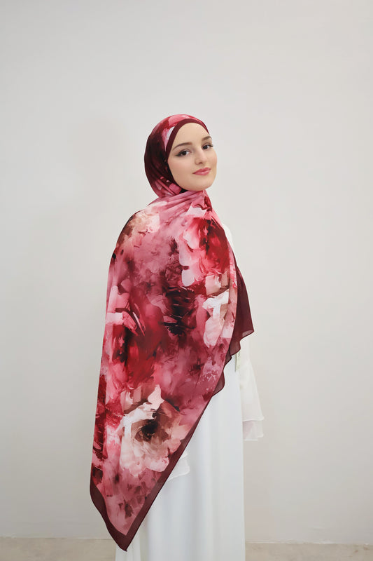 Layla Scarf Weinrot